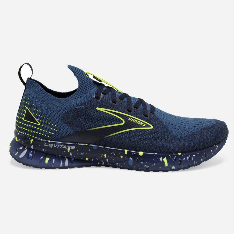 Brooks Levitate Stealthfit 5 Australia - Men's Energy Return Road Running Shoes - Dark Blue/Navy/Nig